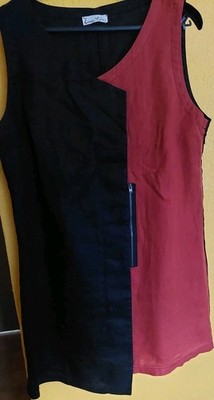 Kurzkleid von Enna Gr. 42 in rot-schwarz