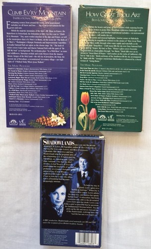 Video Bundle * Inspirational Music by Reader's Digest * Shadowlands by CS Lewis