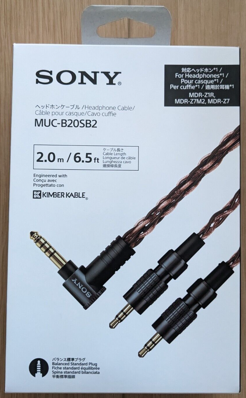 SONY ヘッドホンケーブル KIMBER KABLE ・MUC-B20SB2 SONY MUC-B20SB2ヘッドホンケーブル KIMBER KABLE