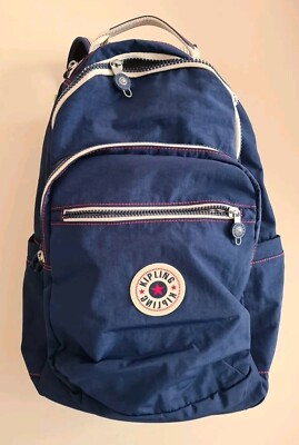 kipling Soul Backpack Rucksack ADMIRAL B Live Light Blau + GRATIS Plüsch Gorilla