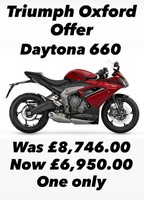 New Unregistered Triumph Daytona 660 Carnival Red SAVE 1,795