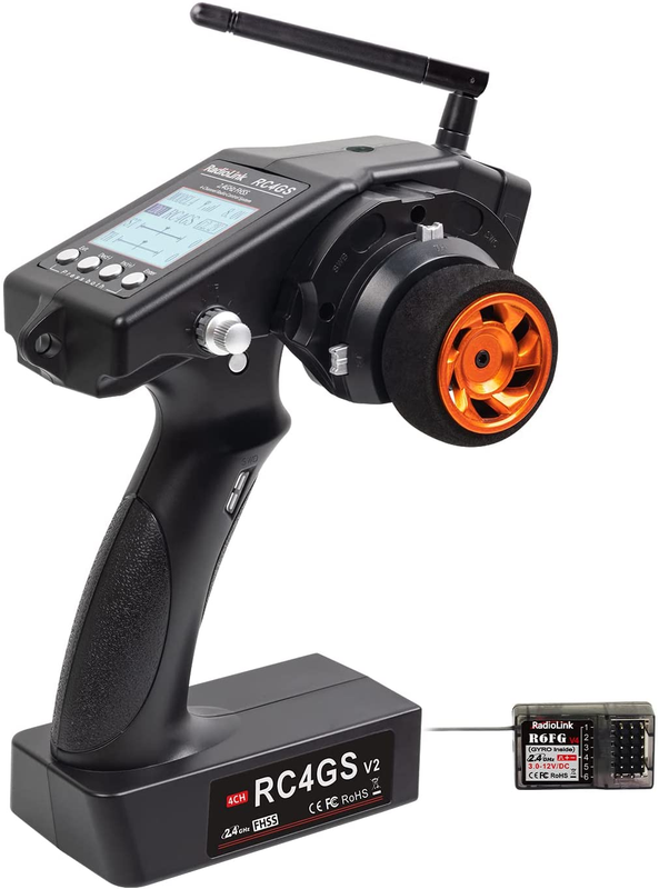 Radiolink RC4GS V2 4 Channels RC Transmitter and R6FG Gyro Receiver 2.4GHz Surfa