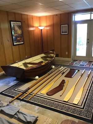Honduran Mahogany Rowing/Sailing Dinghy. Exceptional condition.