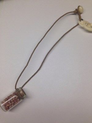 Kahelelani shells, Found in Kauai, glass keepsake
