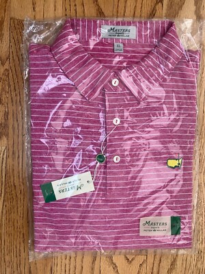 2022 Masters Logo Golf Men XL Peter Millar Polo Shirt Augusta National Berckmans