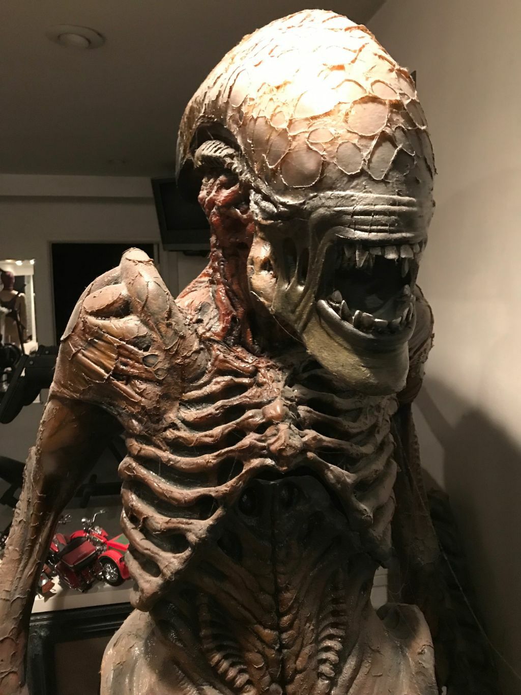 ALIEN LIFE SIZE 1:1 SCALE CUSTOM MADE BY BRUCE HANSING FROM ORIGINAL MOLDS!