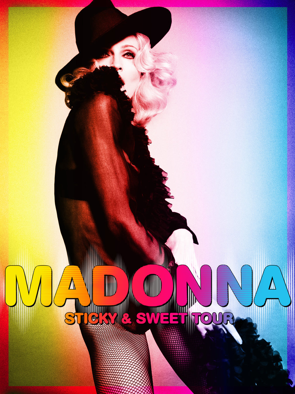マドンナ　Sticky ＆ Sweet Tour France　貴重 ポスター MADONNA ORIGINAL POSTER STICKY & SWEET TOUR 2008 ATHENS