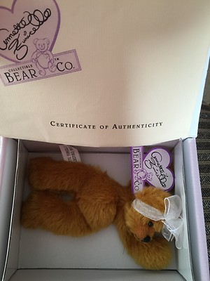 NIB Annette Funicello Collectible Mohair Bear Co. #210 Mango Tango Bear