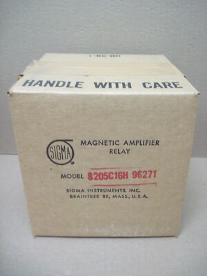 Sigma 8205C16H-96271 Magnetic Amplifier Relay 120VAC 28VDC 60 Cycles