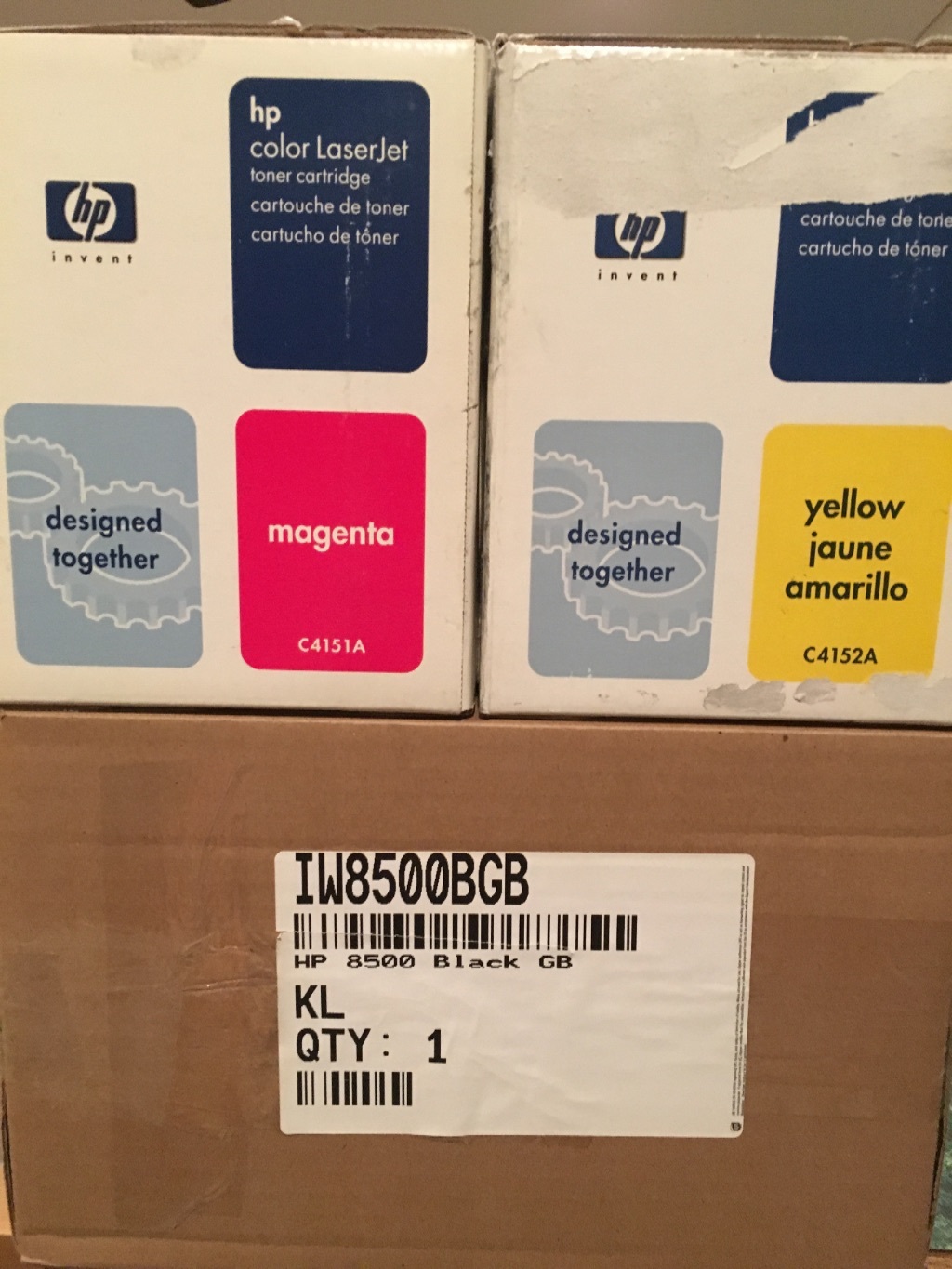 Magenta C4151A Yellow C4152A Black C4149A HP Genuine Printer Cartridge