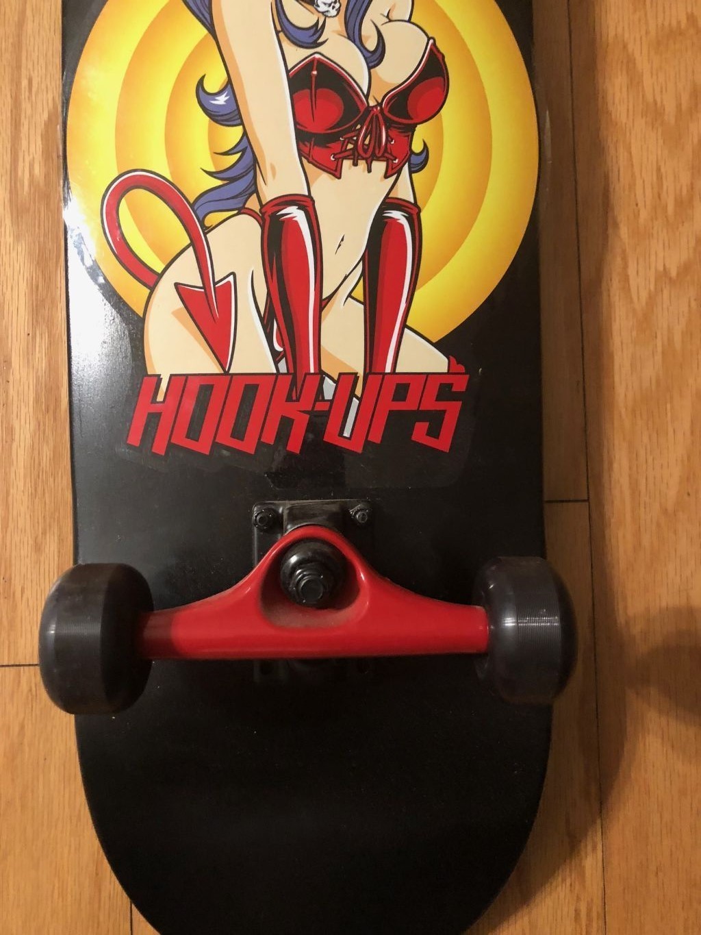 Skateboard With Pinup