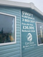 SITED STATIC CARAVAN FOR SALE BY THE COAST