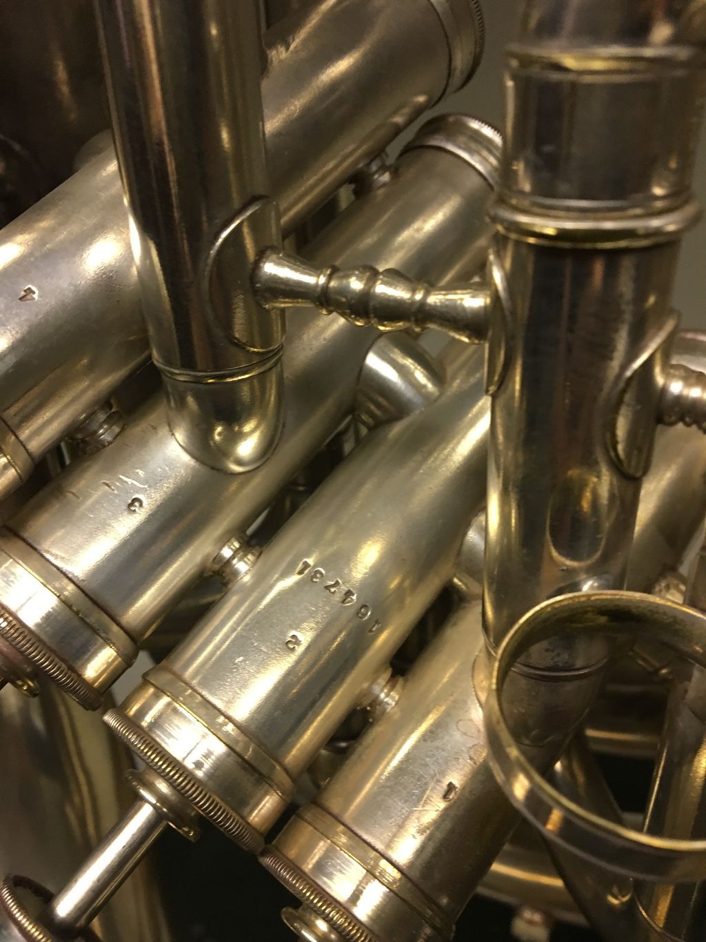 Conn Silver and Gold Four Valve Double Bell Euphonium all Original