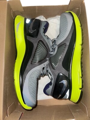 Men's Nike LunarEclipse+ Running Shoes Stealth/Chrome Black Antarct Size US 11.5