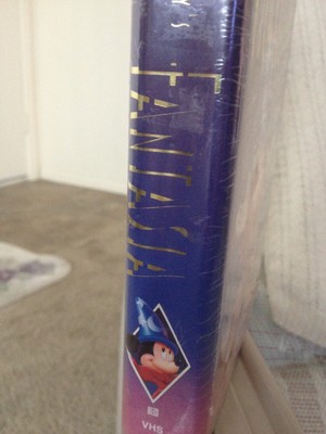 Disney's Fantasia VHS, with GOLD LEAF MISPRINT!  One of a kind, FACTORY sealed!