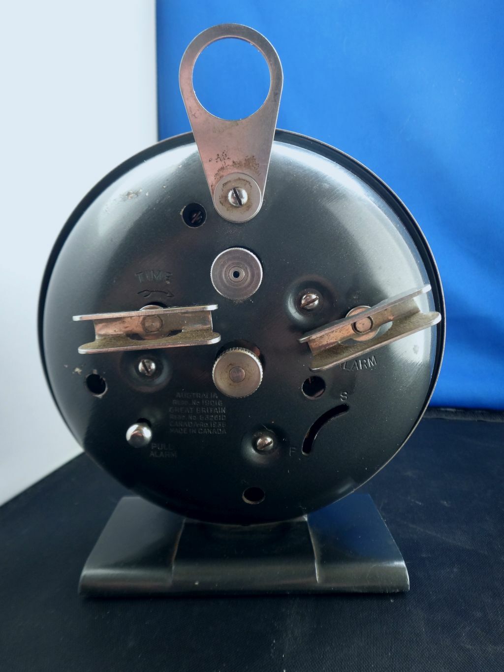 Vintage Westclox Big Ben 4A Loud Alm Original Serviced Gunmetal Gray Black Face