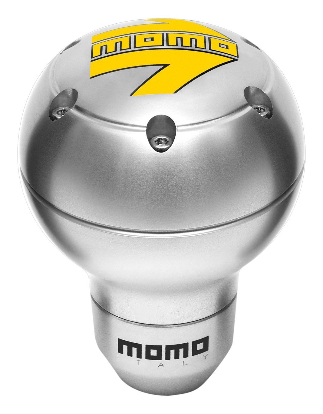 MOMO SK51 Silver Aluminum Gear Shift Shifter Knob with MOMO Logo