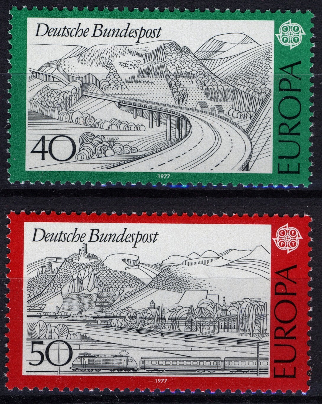 BRD 1977, Europe: Landscapes set MNH Mi 934-35 | eBay