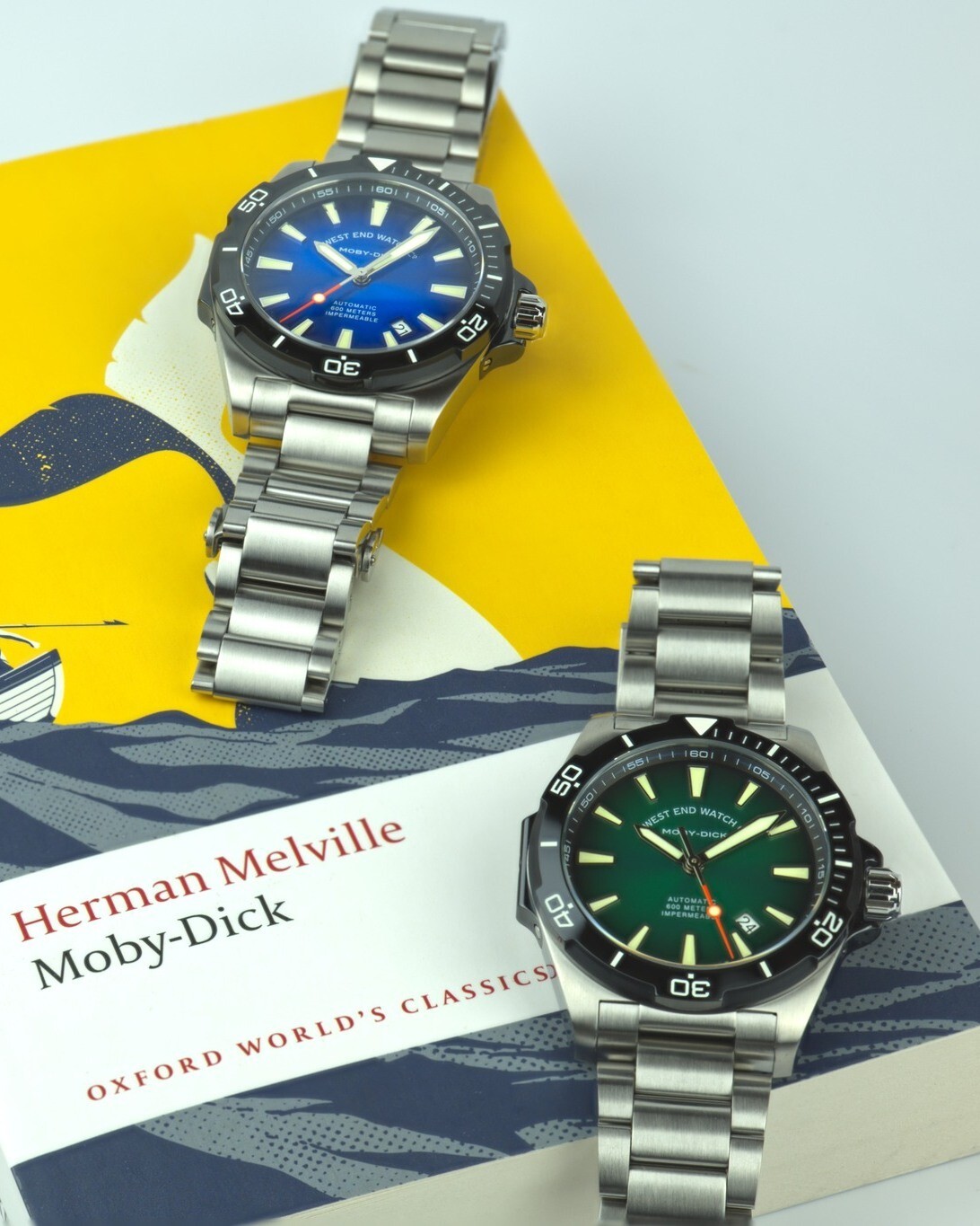 Pre-owned West End Watch Co. West End Co. 6851.10.3388 Moby-dick 42mm Green Dial Limit Edition Men Auto Watch