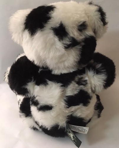 Vermont Teddy Bear Black White Cow Pattern Stuffed Plush 15