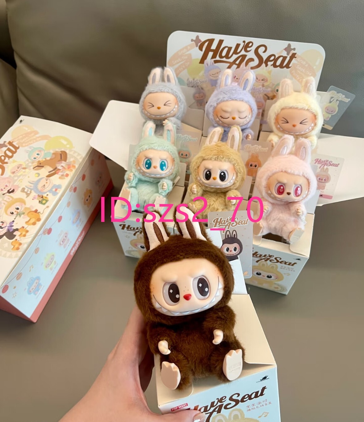 6pcs + Secret - Authentic POP MART Labubu Have A Seat Mini Figure