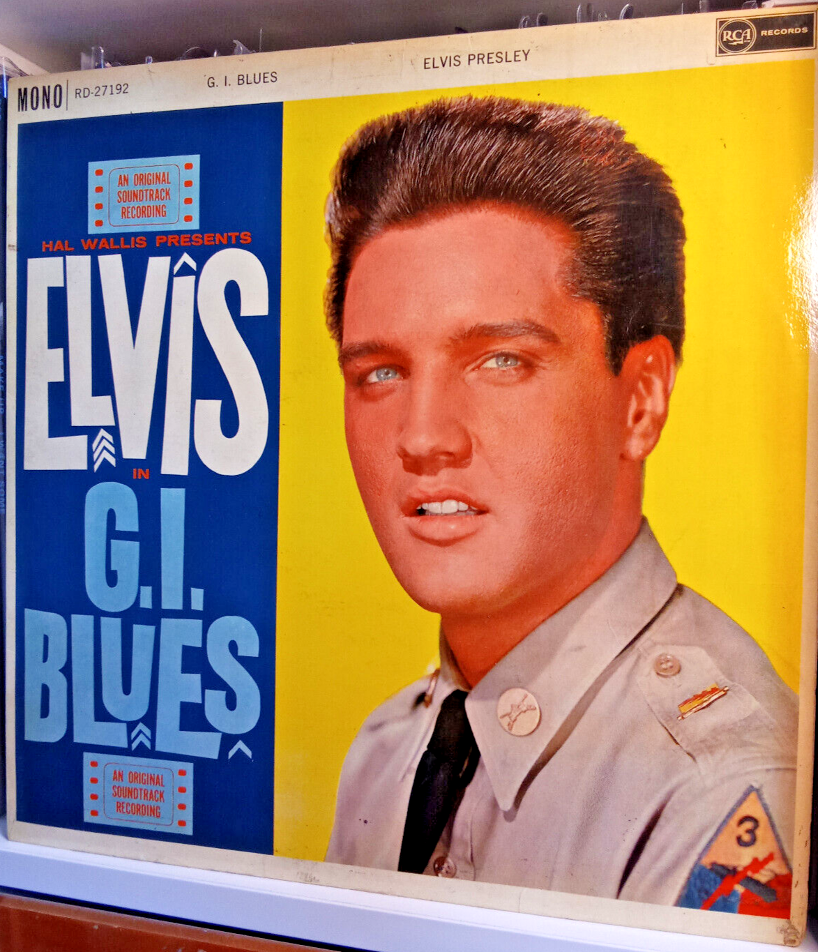 ELVIS PRESLEY - G.I. BLUES Rare 1st UK Mono 1960 RD 27192 LP