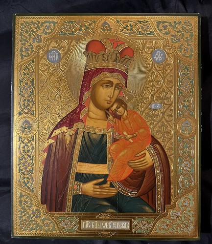 ロシア正教イコン the Mother of God アンティーク ロシア正教イコン the Mother of God アンティーク