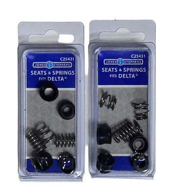 (2) C25431 Faucet Seats & Springs 8 Piece Kit Fits Peerless and Delta RP4993
