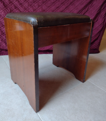 Art Deco Singer Sewing Cabinet 65 STOOL BENCH 42 mahogany ORIGINAL