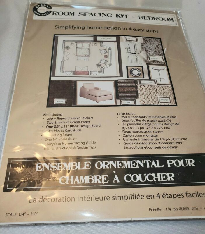 Canvas Home Basics Room Spacing Design Kit Bedroom
