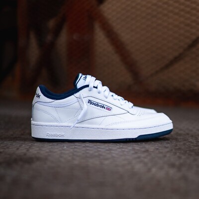 Reebok Club C 85 Men’s Tennis Shoe White Athletic Lifestyle Sneaker #156 #457