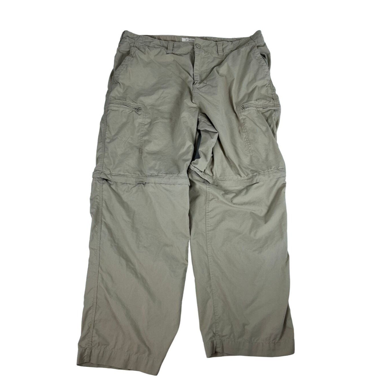 Sonoma Men's Pants Khaki Casual Cotton Detachable Zip Legs