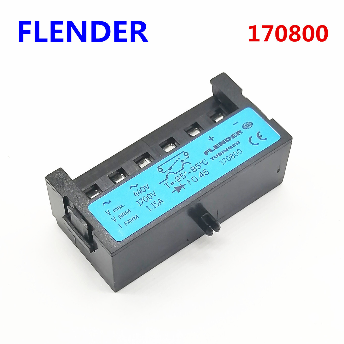 FLENDER 170800 440V 1700V 1.15A f 0.45 TUBIGEN Motor Brake Rectifier