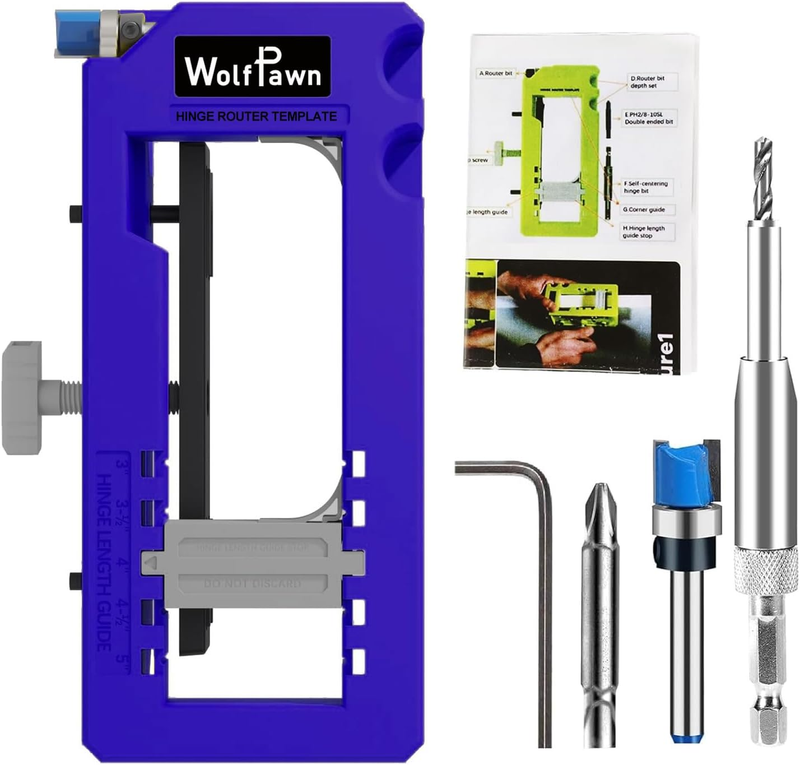Door Hinge Jig, Door Hinge Template for Router,Door Hinge Tool Fits for Door Hin