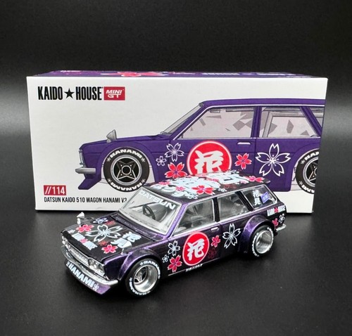 ミニカー Kaido House LTDEDN 510 Wagon Hanami MINI GT x KAIDO HOUSE Datsun KAIDO 510 Wagon Hanami V2