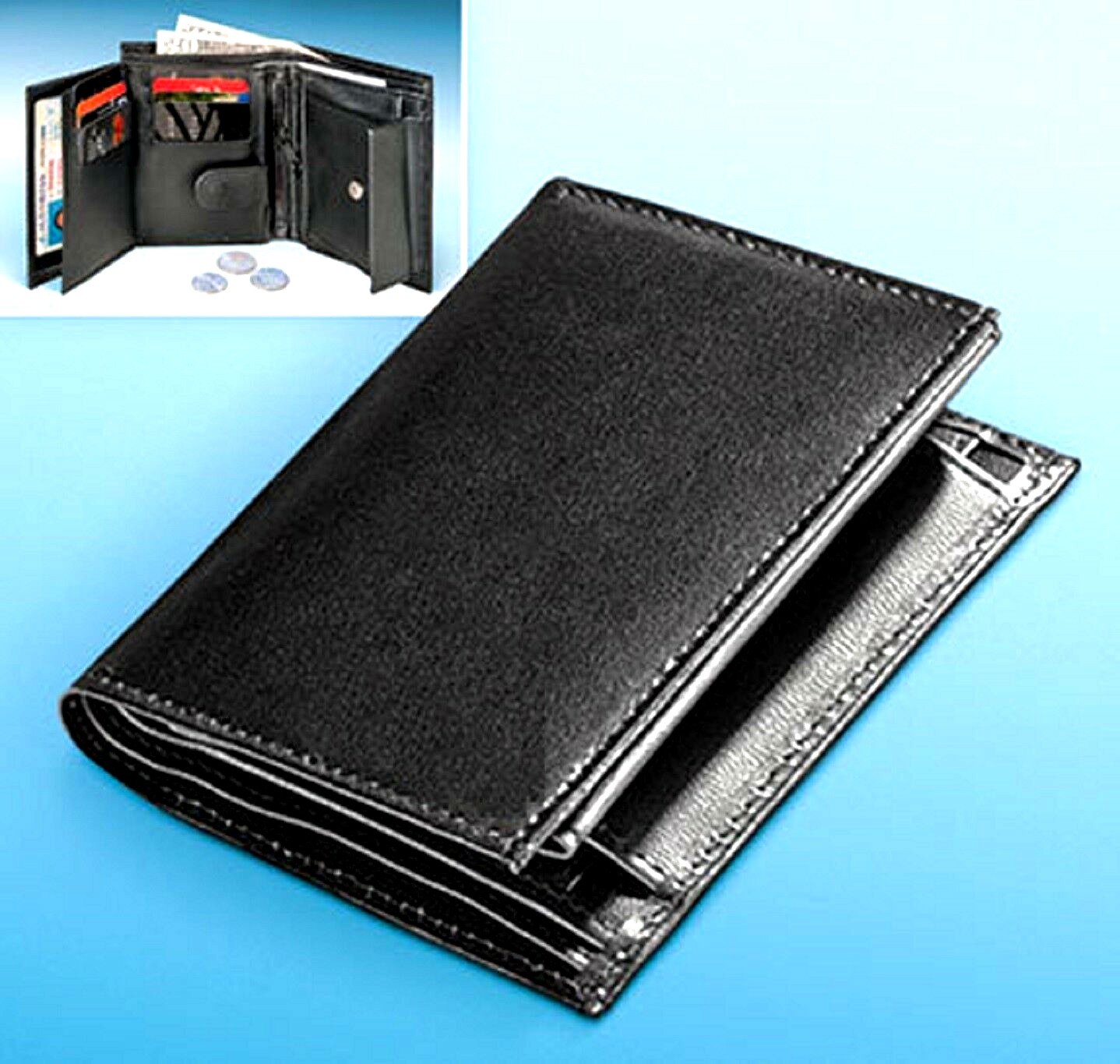 RFID Wallet Men Against Identity Theft Many Pockets