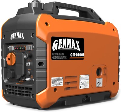 GENMAX 2,000-W Super Quiet Portable Gas Powered Inverter Generator w/ CO Sensor