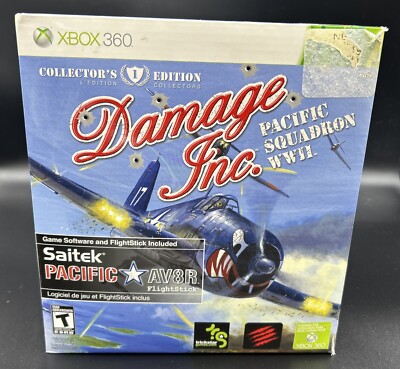 Saitek AV8R Flight Stick 5-Button No Game Disc XBOX 360 Very Good