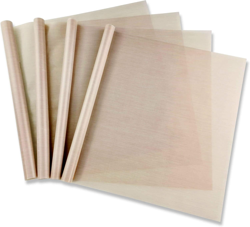 Permanent Baking Foil Set of 4 Brown Teflon (32 X 46 Cm) 260° Reusable Baking Pa