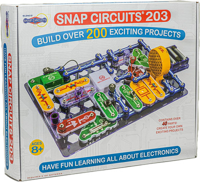 Snap Circuits 203 Electronics Exploration Kit | Over 200 STEM Projects | Full |