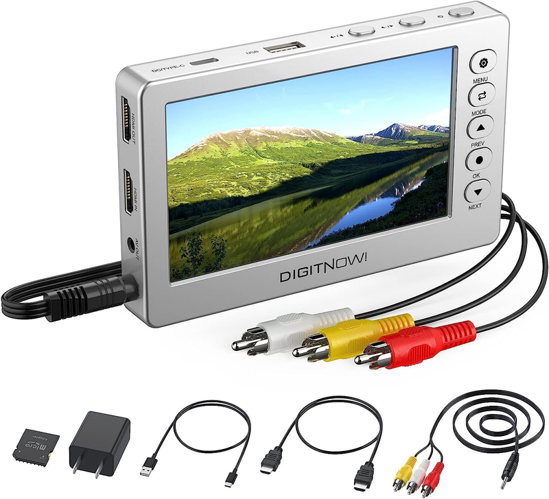 Video to Digital Converter-Vhs/Vcr/Hi8/Dvd/Mini DV to Digital, Audio Video Conve