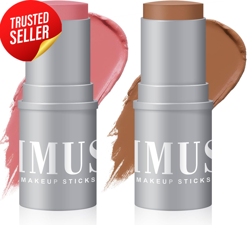 Cream Contour Stick Duo Blush Bronzer Waterproof Veg