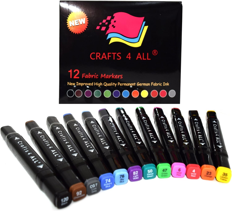 Pens Permanent 12 Pack Dual Tip Minimal Bleed Rich Paint Color Pi