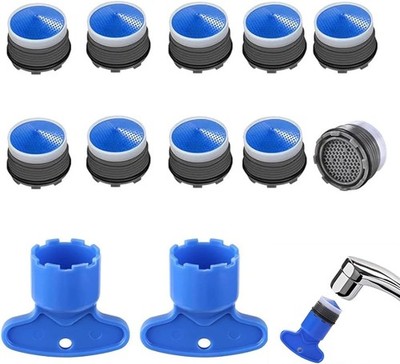 KASESSS 10 Pieces Tap Aerator and 2 Faucet Key Set, Aerator... 
