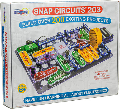 Snap Circuits 203 Electronics Exploration Kit | Over 200 STEM Projects | Full |