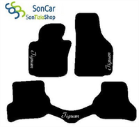 4block PEUGEOT 207 TAPPETI AUTO SU MISURA tappetini posteriori uniti 3decori