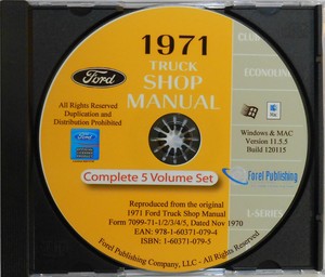 1971 Ford bronco shop manual