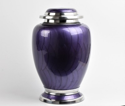 Cremation Urn for Adult Human Ashes – Durable Aluminium Funeral Urn Red