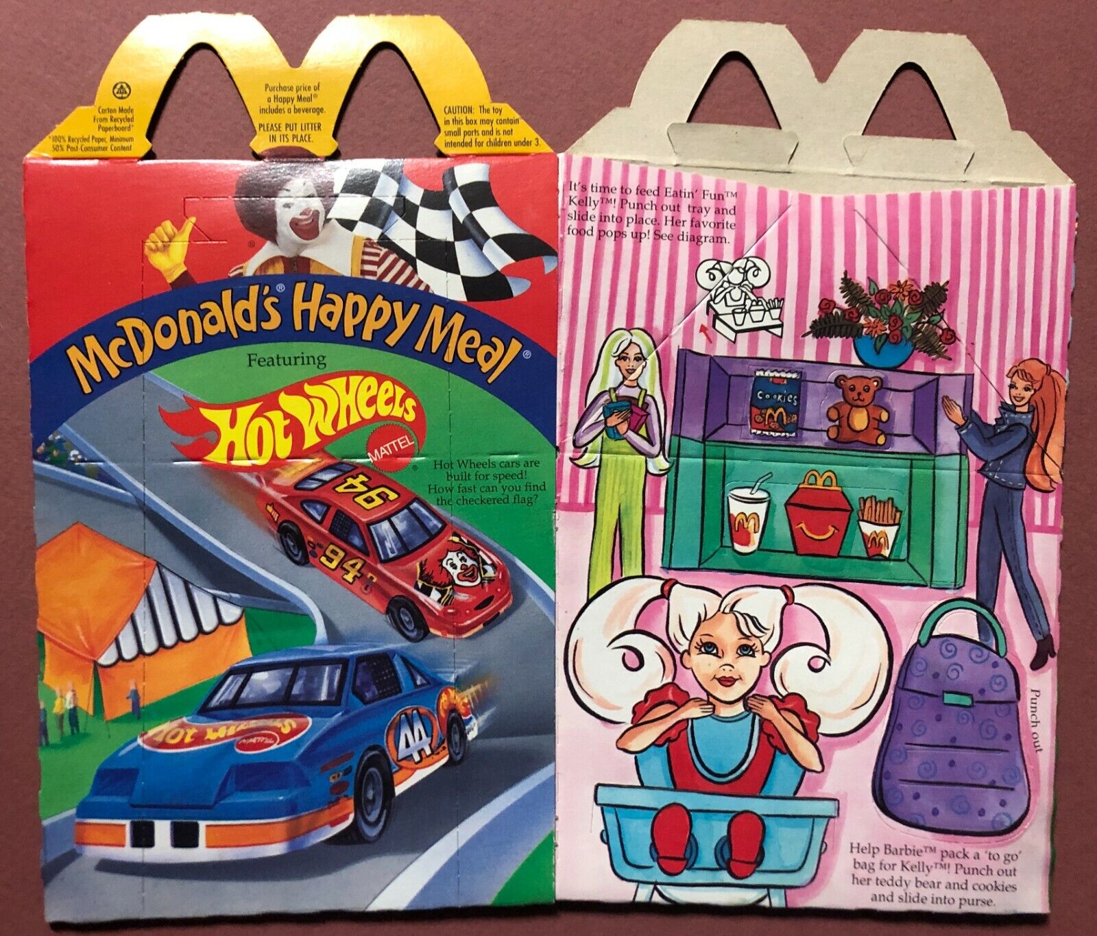 Hot Wheels & Barbie 1998 McDonald's Happy Meal Box | eBay Hot Wheels & Barbie 1998 McDonald's Happy Meal Box | eBay