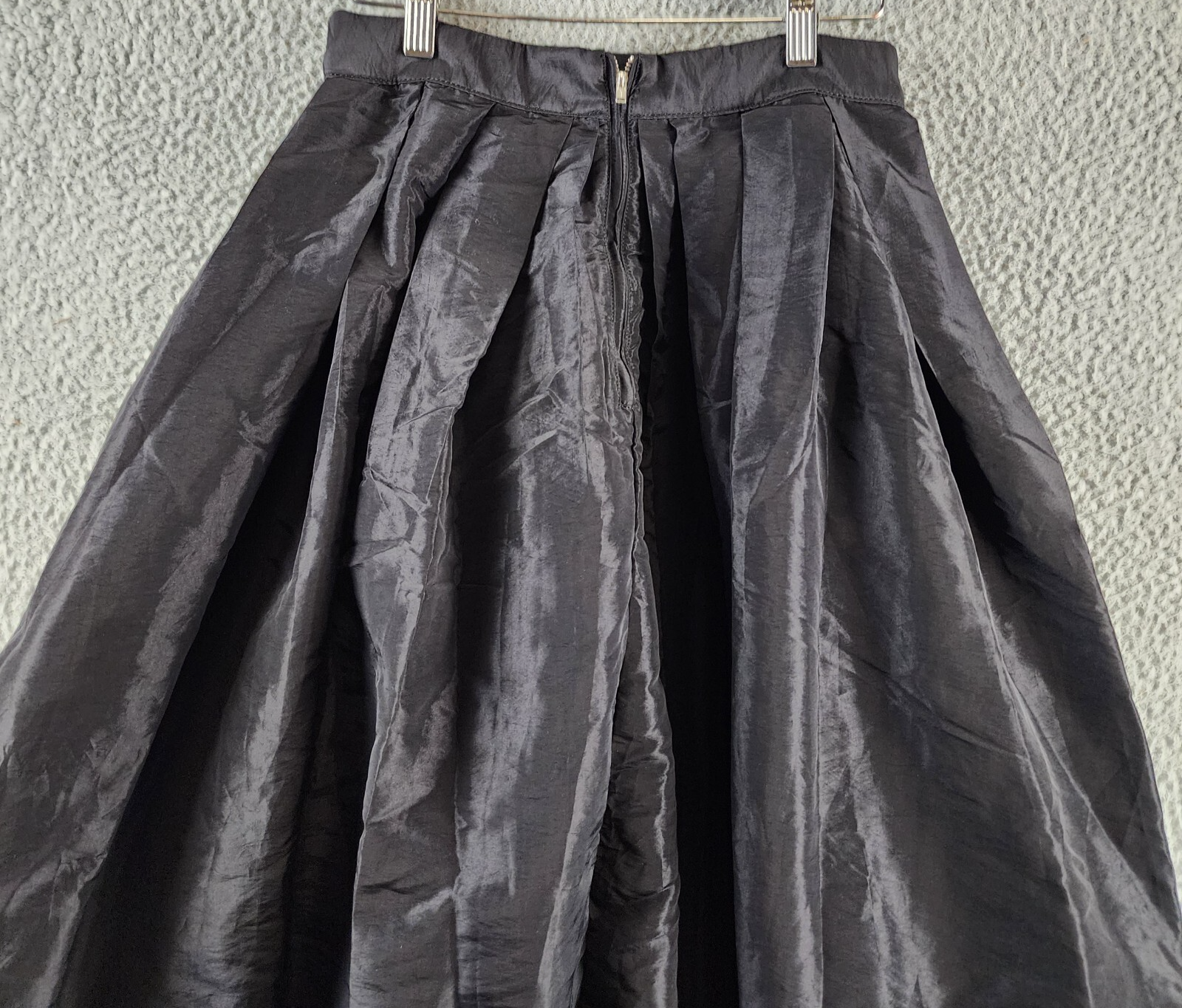 Free People Emilia Full Skirt Women's XS Black Pleated Waist Back Zipper Closure - Picture 15 of 15